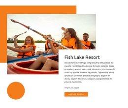 Tema WordPress Mais Criativo Para Resort Fish Lake