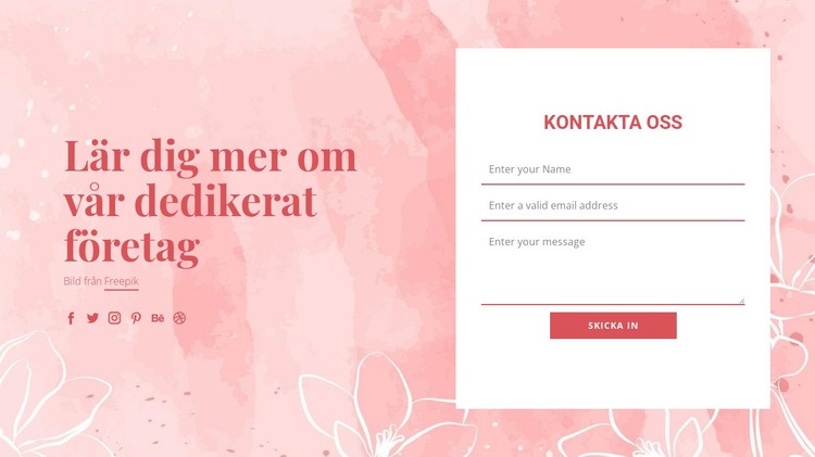 Kontakta oss på vektorillustration CSS -mall