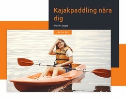 Kajakpaddling Nära Dig - Nedladdning Av HTML-Mall