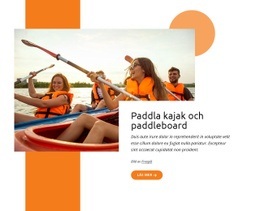 Paddla Kajak Och Paddleboard - Enkel Webbplatsmall