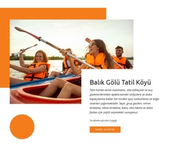 Balık Gölü Tatil Köyü - HTML Sayfası Şablonu