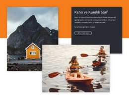 Göl Tatil Köyüne Hoş Geldiniz - Modern Web Sitesi Oluşturucu