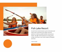 Fish Lake Resort - Wireframes Mockup