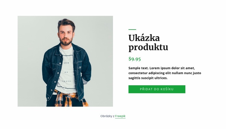 Podrobnosti o produktu z džínové bundy Téma WordPress