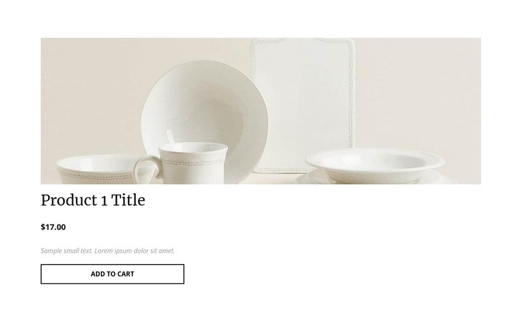 Interior product details CSS Template