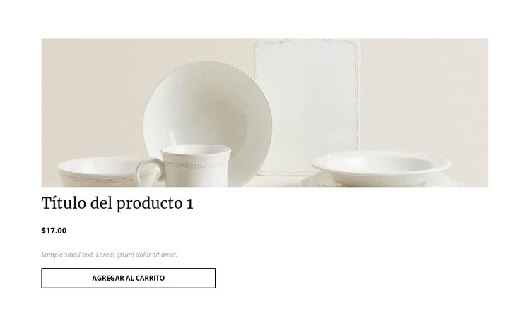 Detalles del producto interior Plantilla HTML