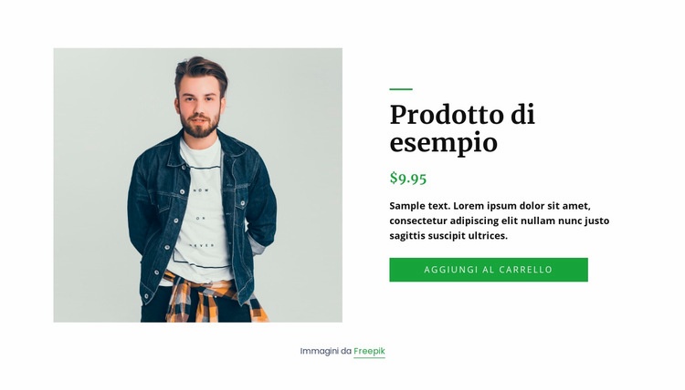 Dettagli del prodotto giacca di jeans Costruttore di siti web HTML