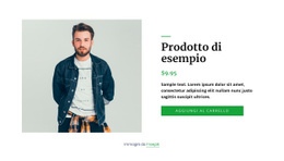 Dettagli Del Prodotto Giacca Di Jeans - Modello HTML5 Personalizzato