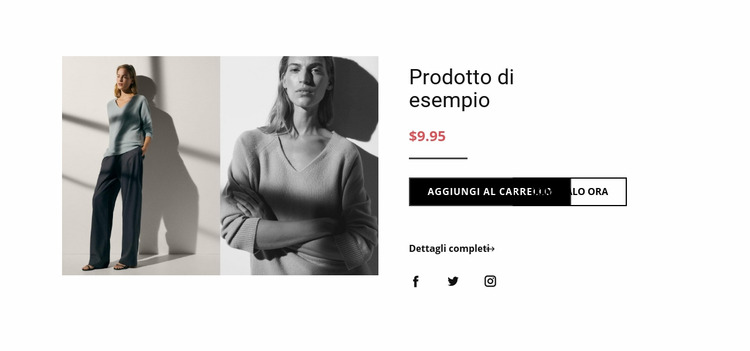 Dettagli del prodotto di moda Modello Joomla