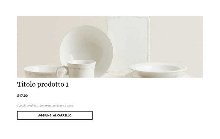 Dettagli interni del prodotto Un modello di pagina