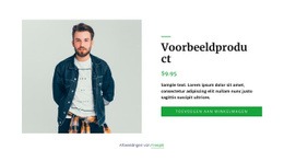 Productdetails Denim Jack - Responsieve HTML5-Sjabloon