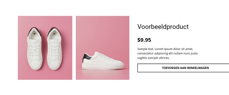 Productdetails sportschoenen HTML5-sjabloon