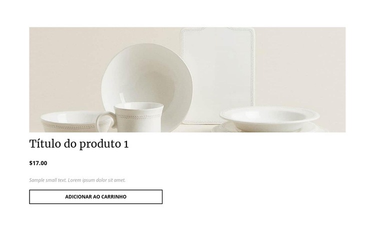 Detalhes do produto interior Construtor de sites HTML