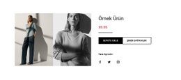 Moda Ürün Detayları Opencart Şablonu