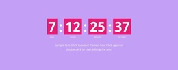 Countdown - HTML-Webseitenvorlage