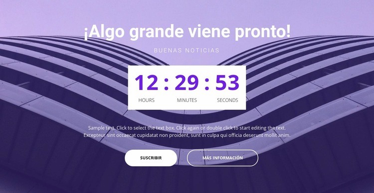 Comienza pronto Plantillas de creación de sitios web