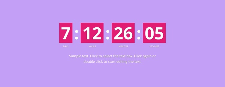 Сountdown HTML5 Template