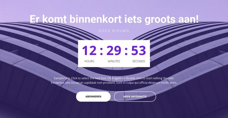 Binnenkort starten Website mockup