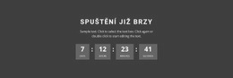 Spuštění Brzy – Šablona Návrhu Webu