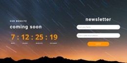 Subscribe To The Notification CSS Grid Template