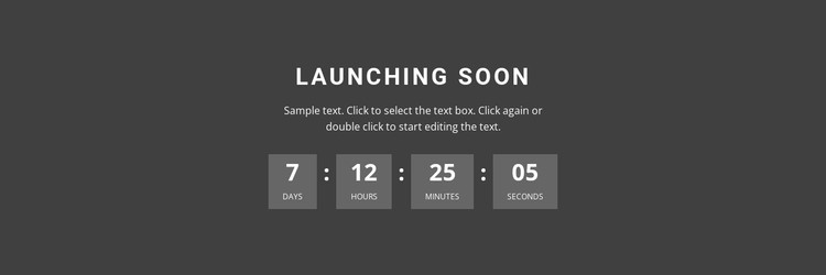 Launching soon CSS Template