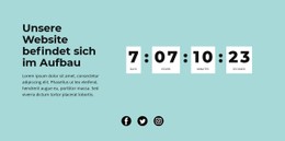 HTML5-Responsive Für Mit Countdown-Timer Blockieren