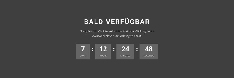 Bald verfügbar HTML5-Vorlage