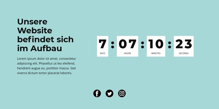 Mit Countdown-Timer blockieren Website-Modell