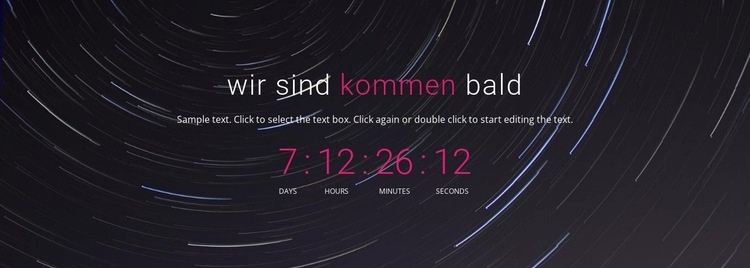 Seh dich später Landing Page