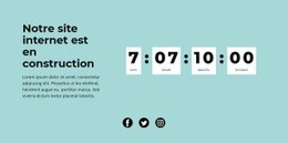 Conception Du Site Pour Bloquer Avec Compte À Rebours