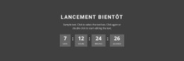 Lancement Bientôt Modèle CSS Premium