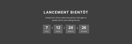 Lancement Bientôt – Thème Joomla