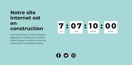 Bloquer Avec Compte À Rebours – Téléchargement Du Modèle De Site Web