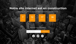 Modèle CSS Pour Notre Site Web Est En Construction