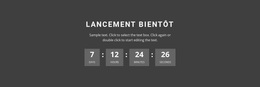 Lancement Bientôt - Thème WordPress Réactif