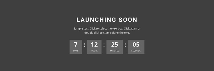 Launching soon Homepage Design