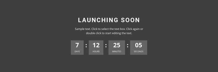 Launching soon Html Website Builder