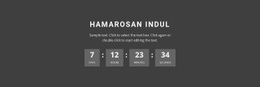 Hamarosan Indul - Egyszerű Webhelytervezés