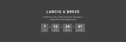 Lancio A Breve Modello CSS Premium