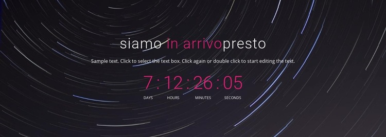 A presto Modello di sito Web