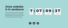 Siteontwerp Voor Blokkeren Met Afteltimer