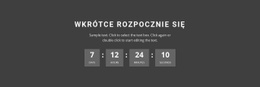 Wkrótce Rozpocznie Się - Łatwy Projekt Strony Internetowej