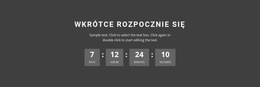 Wkrótce Rozpocznie Się - Szablon Projektu Strony Internetowej
