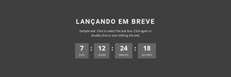 Lançando Em Breve - Modelo De Design De Site