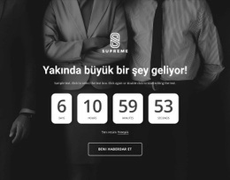 Yakında Büyük Bir Şey Geliyor - Web Sitesi Şablonları