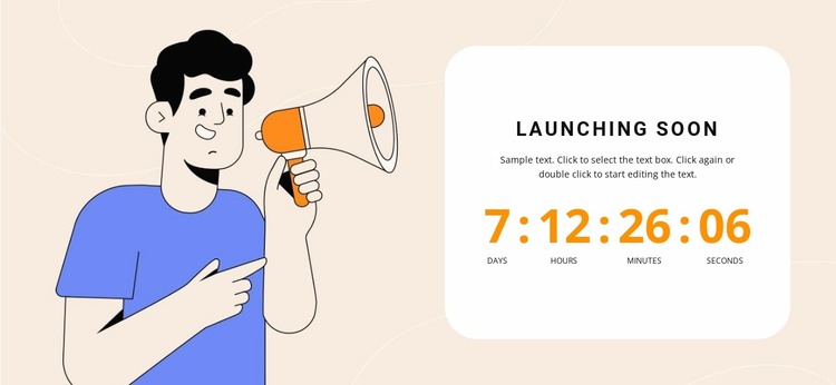 Until the launch is left Website Mockup