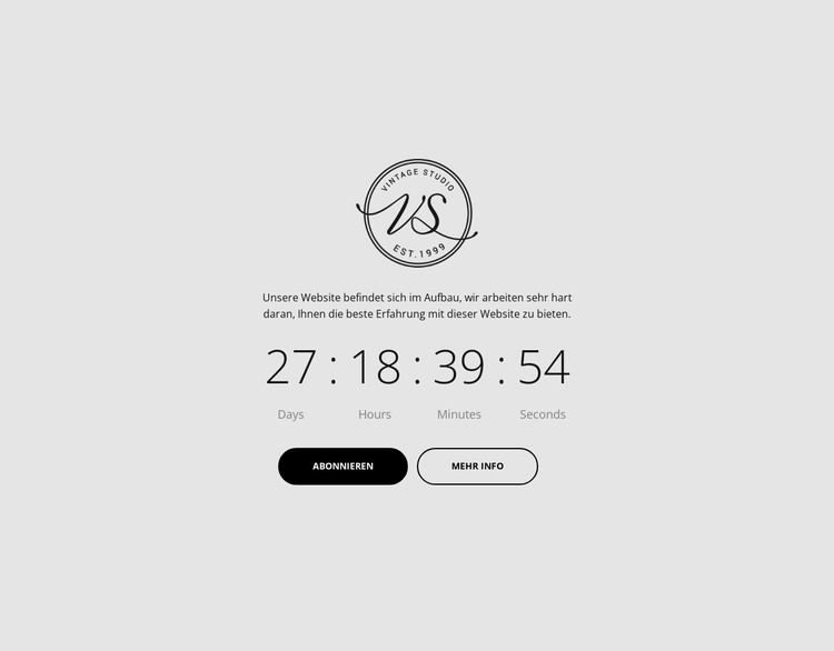 Einfacher Countdown-Timer CSS-Vorlage