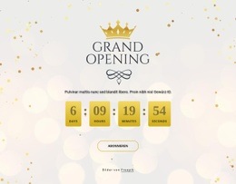 Countdown-Timer Für Die Große Eröffnung