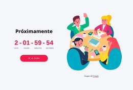 Próximamente Bloque Con Temporizador - Diseño Responsivo