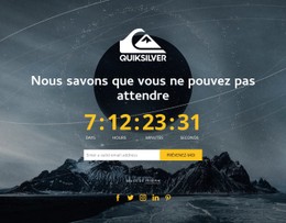 Menu CSS Pour Compte À Rebours En Arrière-Plan